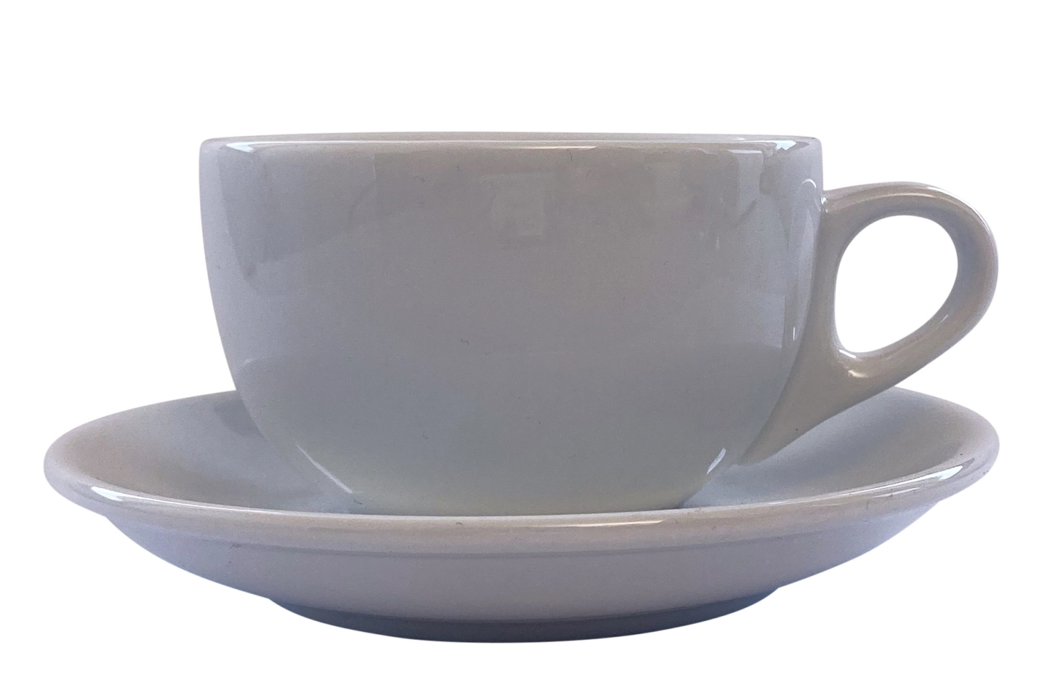 Luna cappuccino tasse supérieure avec cachet de fond