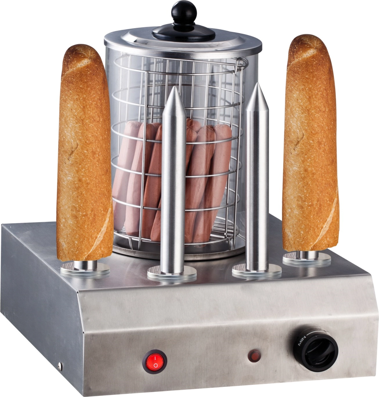 Couvercle pour machine à hot dog 4 places