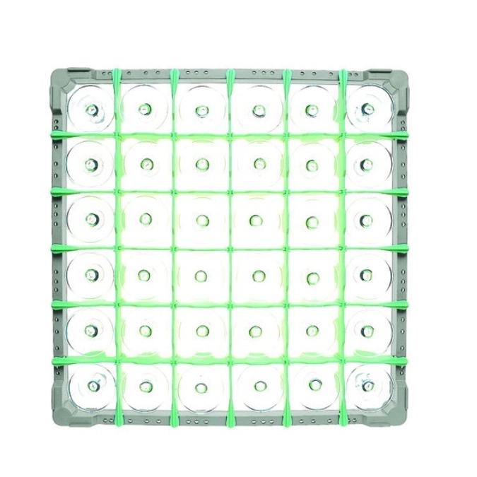 Compartimentage 6x6 p. panier à verres L H : 130mm