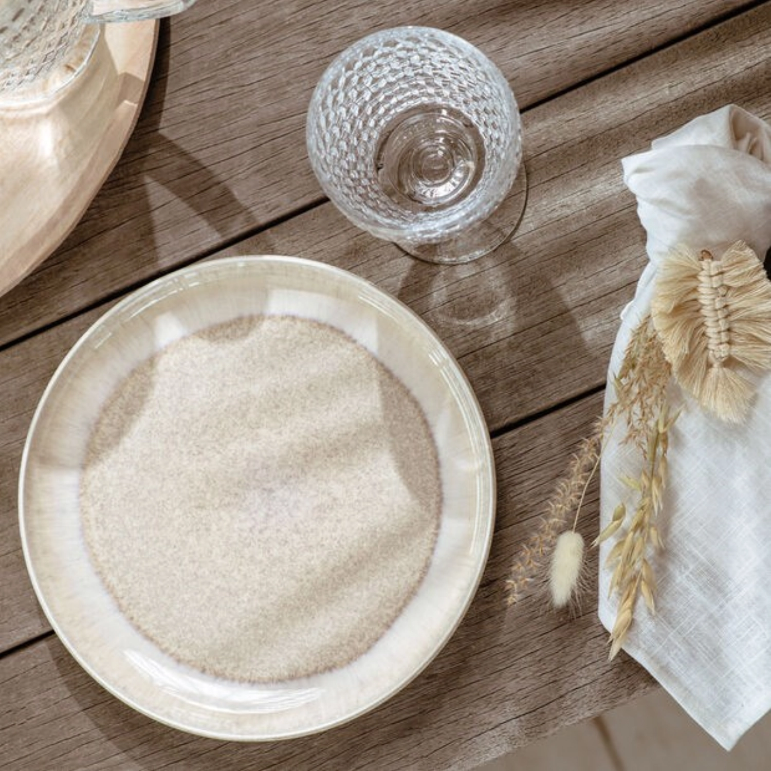 Perlemor Sand Assiette à déjeuner