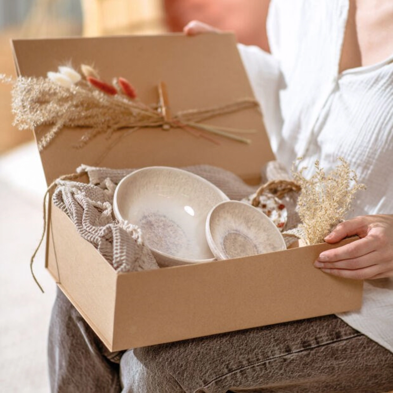 Perlemor Sand Dip Schälchen