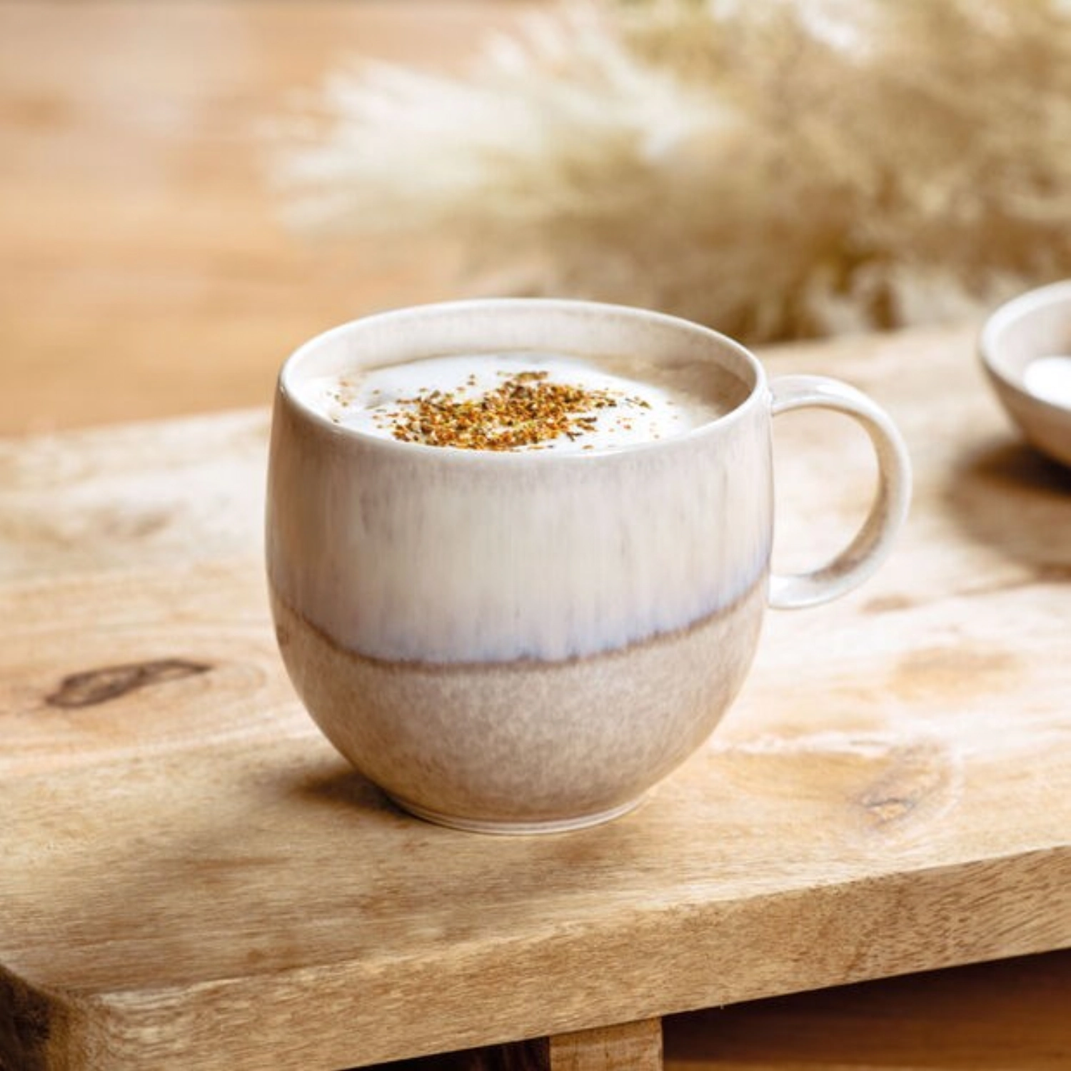 Perlemor Sand Becher mit Henkel