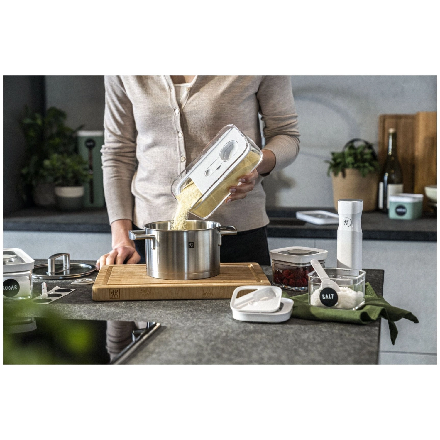 5pcs cube box set m transparent-blanc