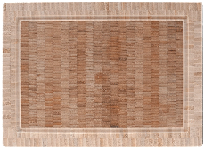Planche à découper petite en bambou épaisseur 3cm 35x25cm