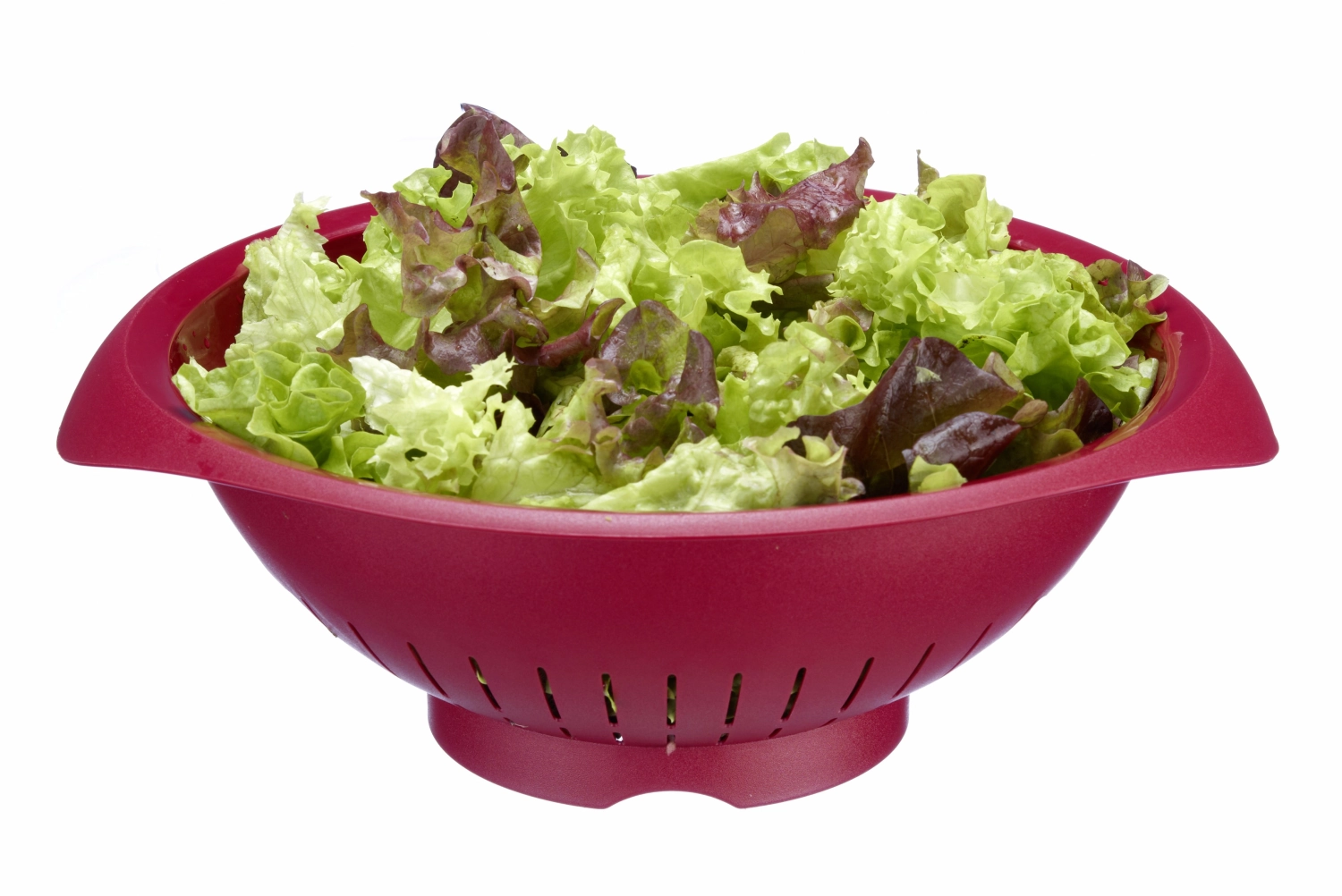 Passoire à salade, rouge, d25cm, 28x31x11cm