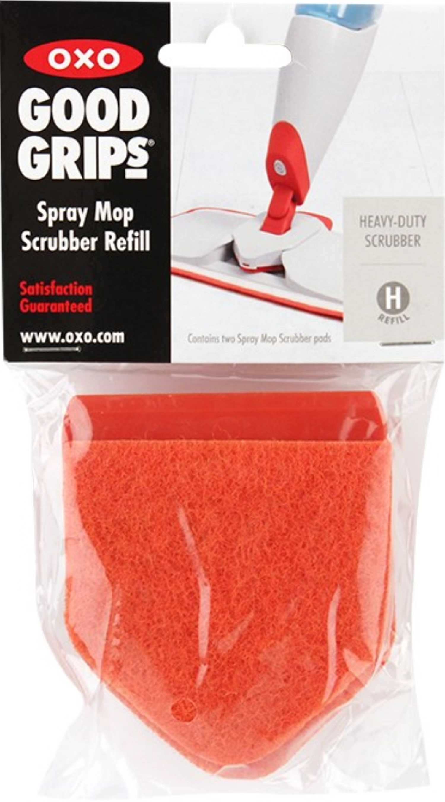 2er Set Good Grips Spray Wischmop Ersatzschrubber