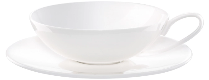 À Table Tasse à thé a. soucoupe