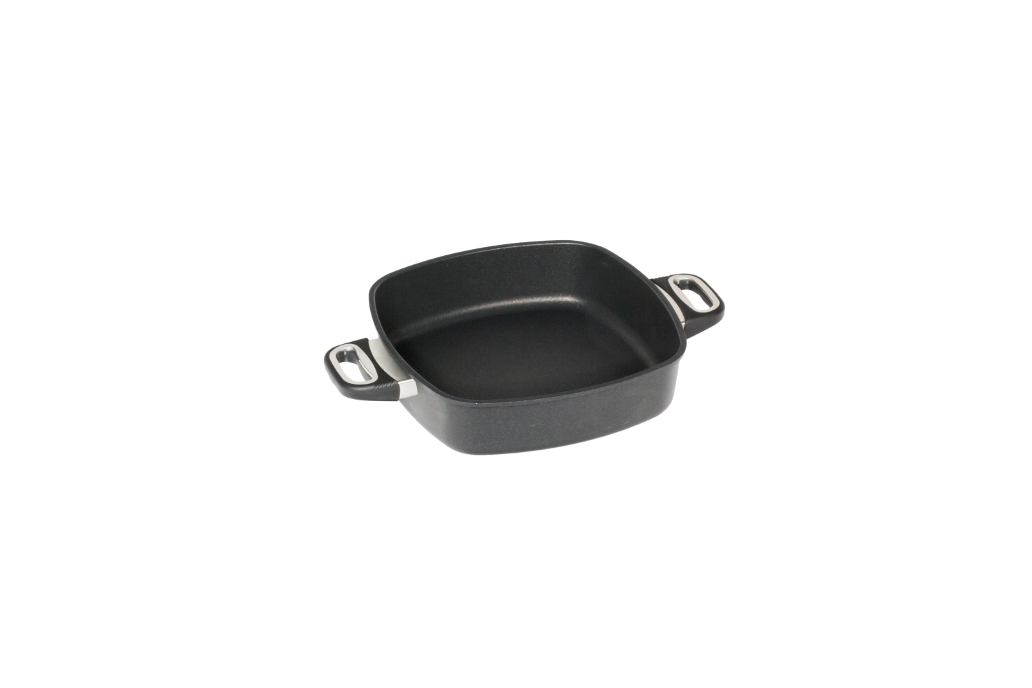Poêle d'angle 28x28cm, H7cm a. poignées