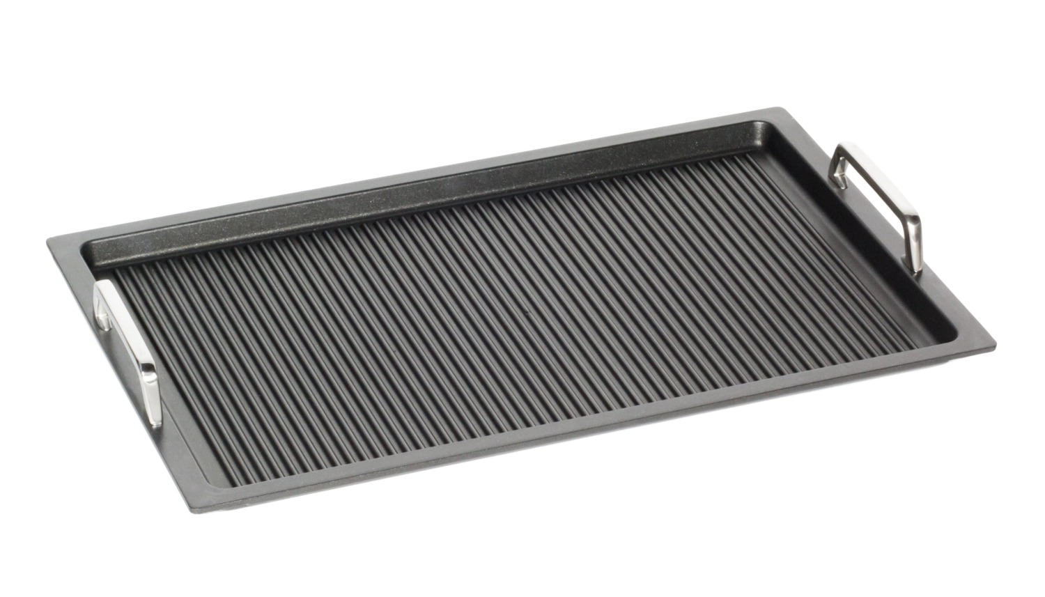 Bratplatte Induktion GN 2/3, H2cm mit Grillboden