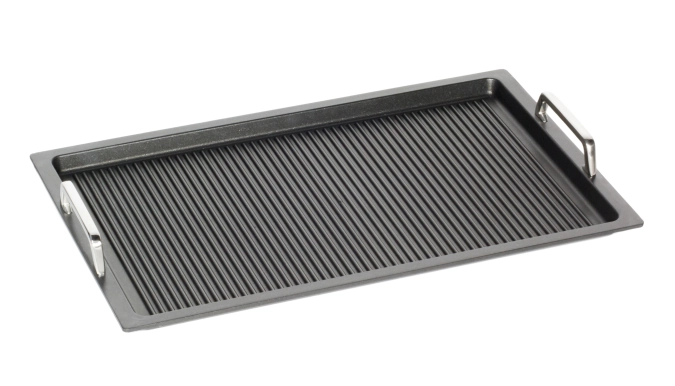 Plaque à induction GN 2/3, H2cm a. poignées/fond grillagé