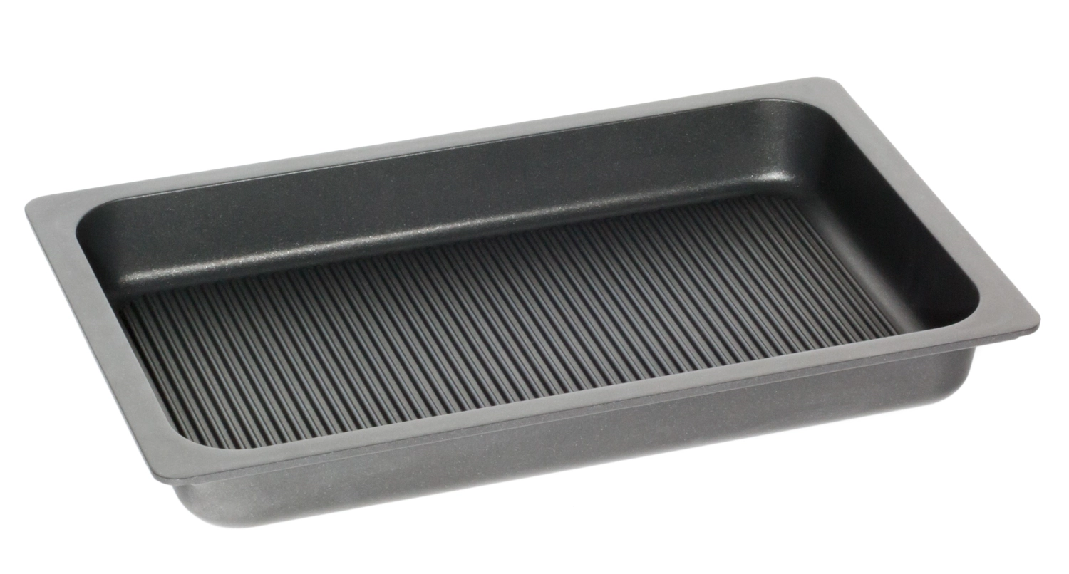 Plaque à frire à induction GN1/1, H5.5cm avec poignées/fond