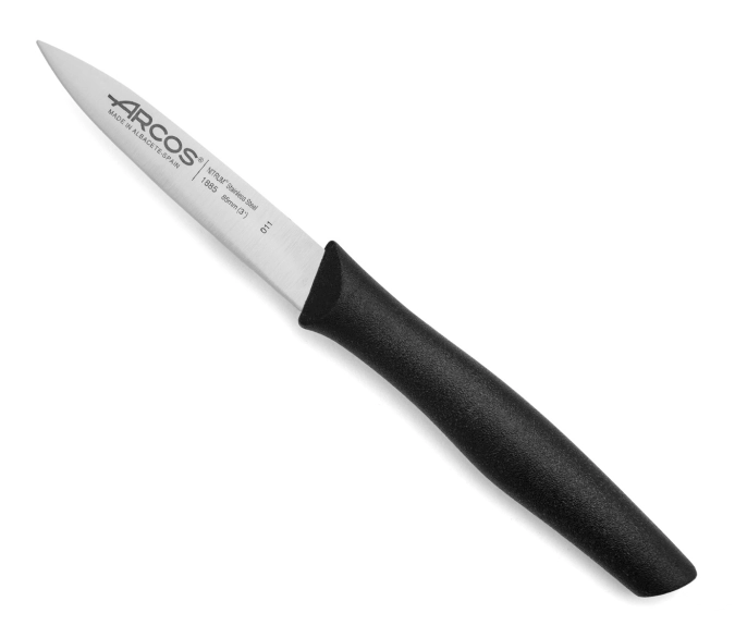 Nova couteau à légumes lame lisse 8.5cm manche noir