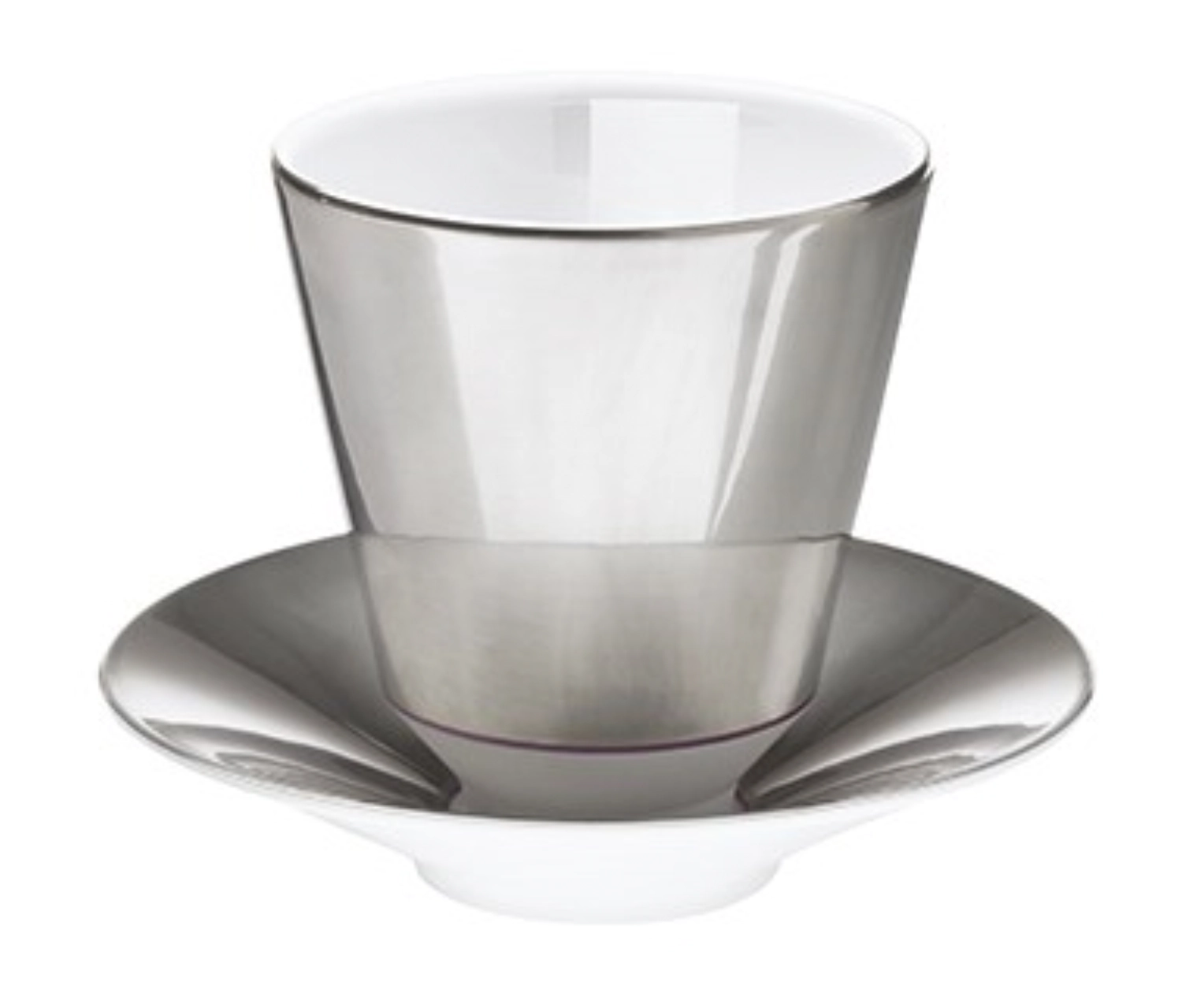 Gobelet Polite Platinum a. soucoupe