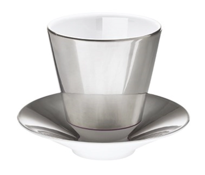 Gobelet Polite Platinum a. soucoupe