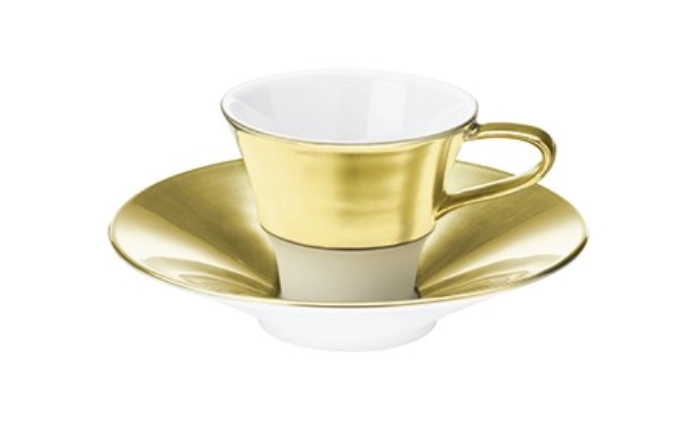Polite Gold Tasse à espresso a. soucoupe