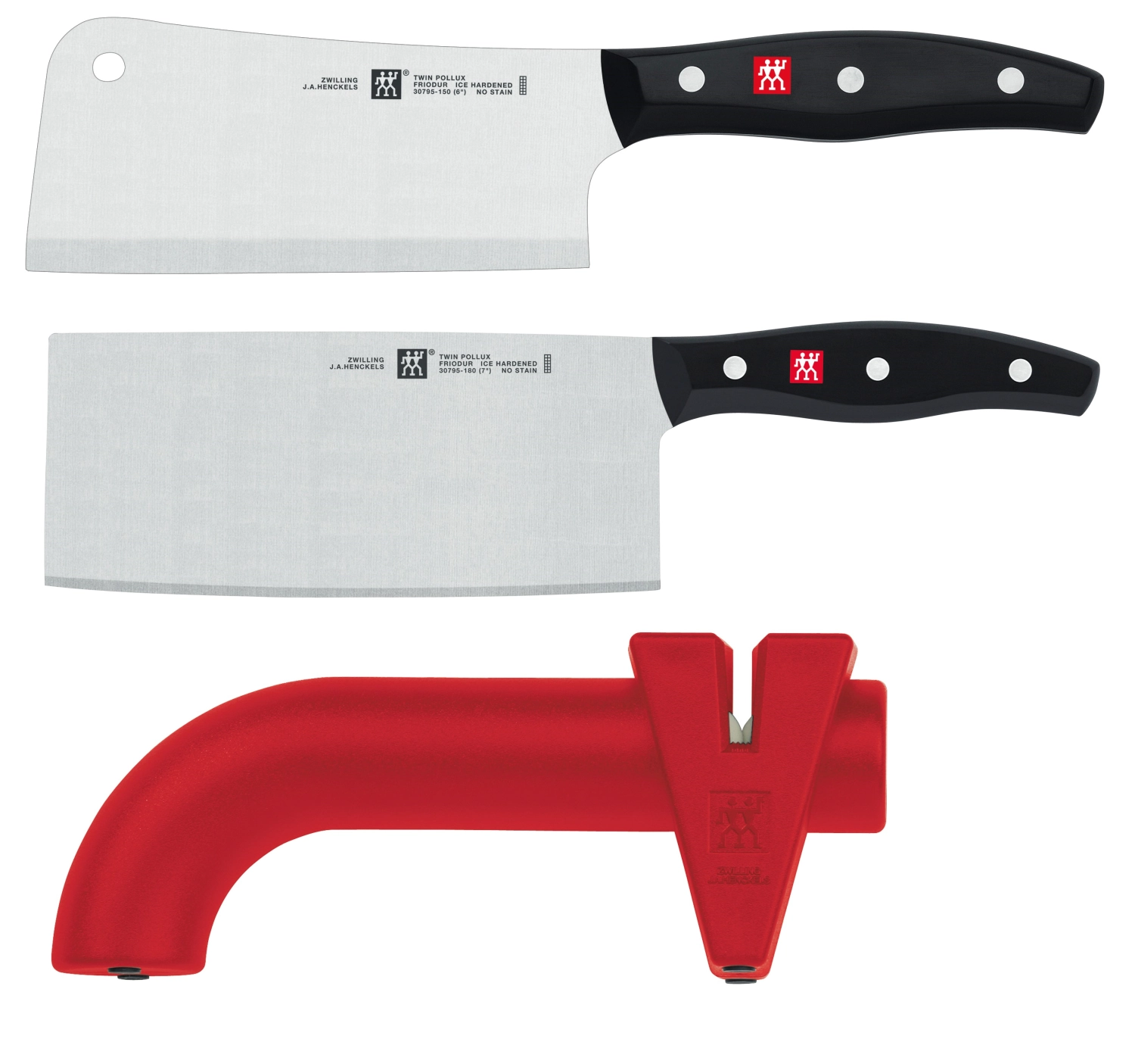 3pcs asia set cleaver,chin.chef schär.