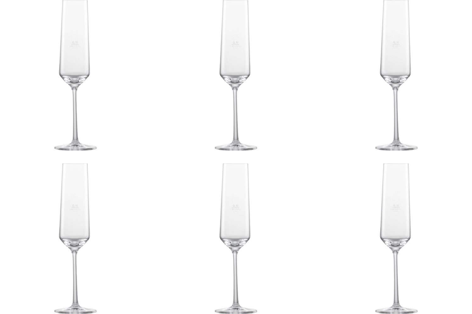 Set de 6 coupes à champagne Belfesta avec point de moussage