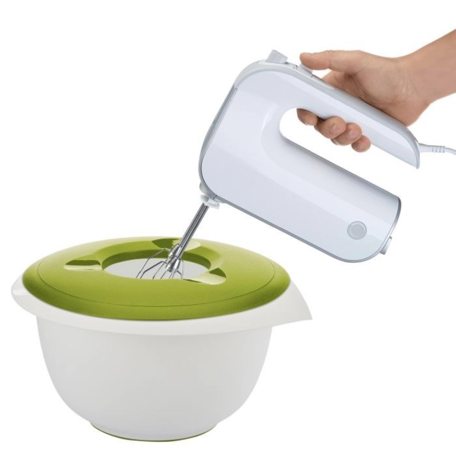 Rührschüssel mit Spritzschutz