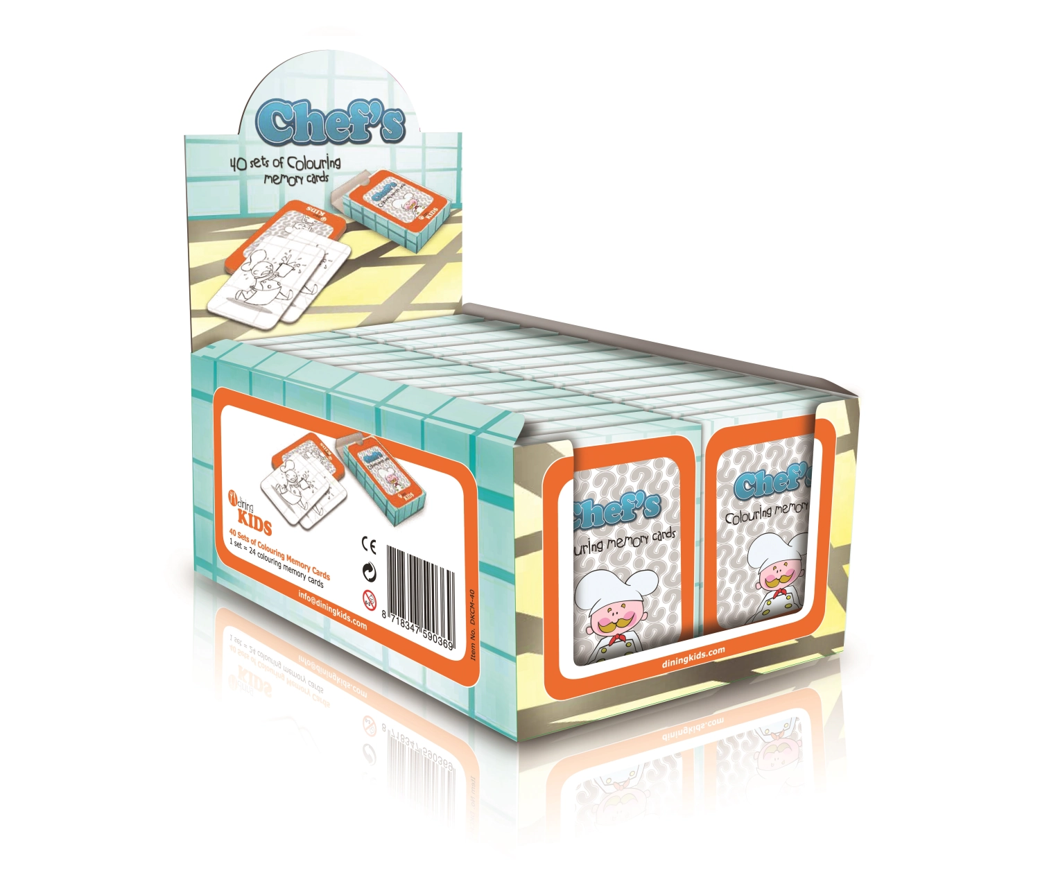 DiningKids Memory Karten zum bemalen