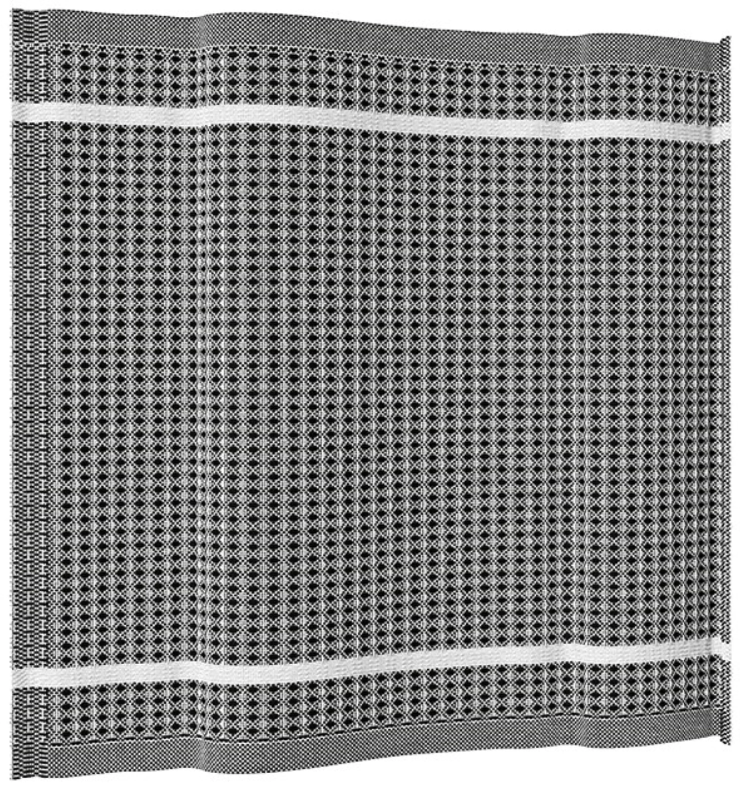 Spültuch 41x36cm, schwarz/weiss