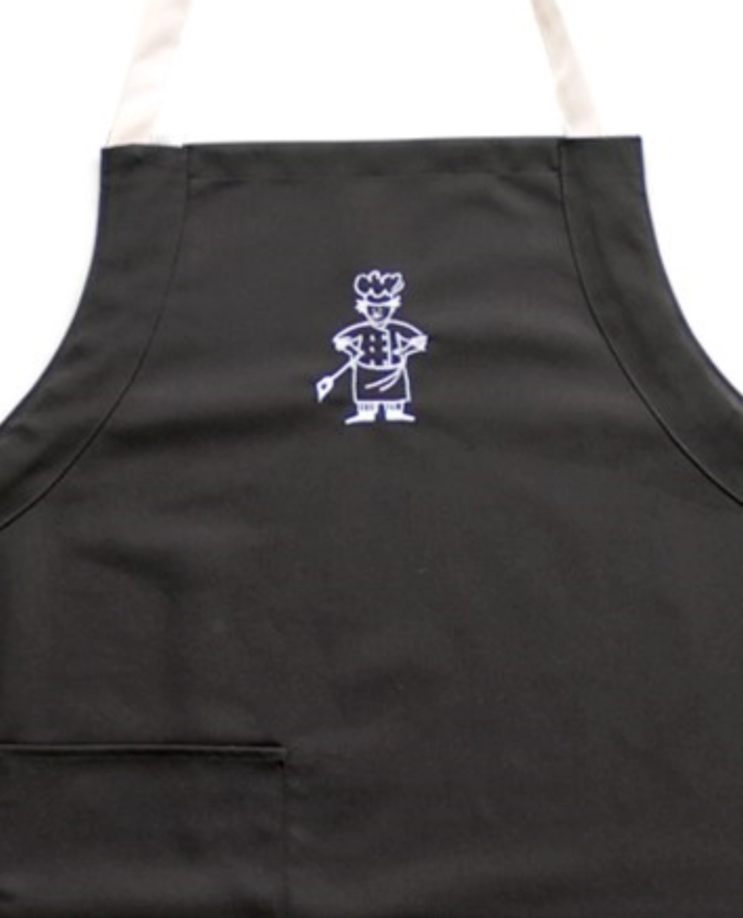 Latzschürze schwarz mit Stickerei Koch