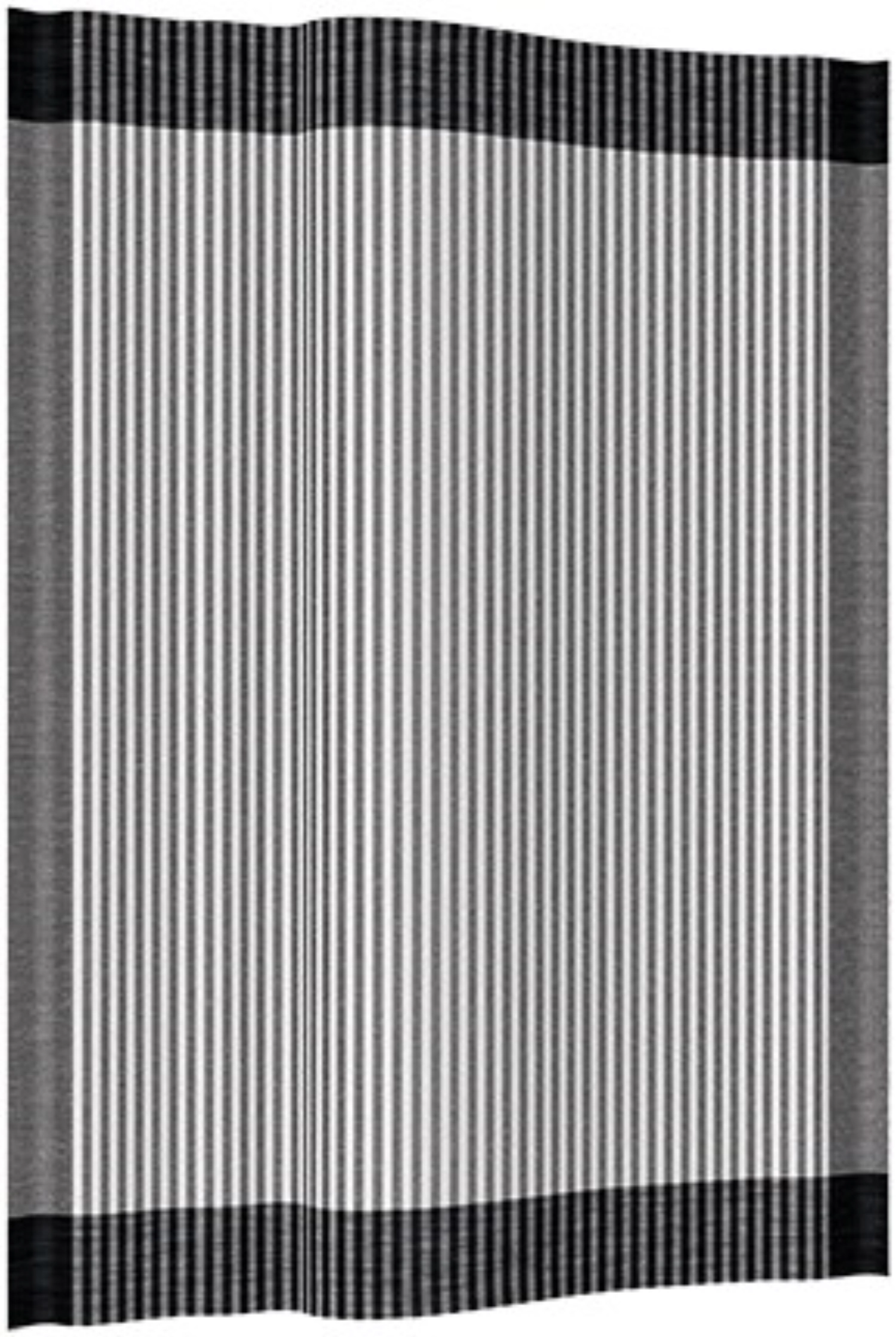Torchon de cuisine 50x70cm, noir rayé