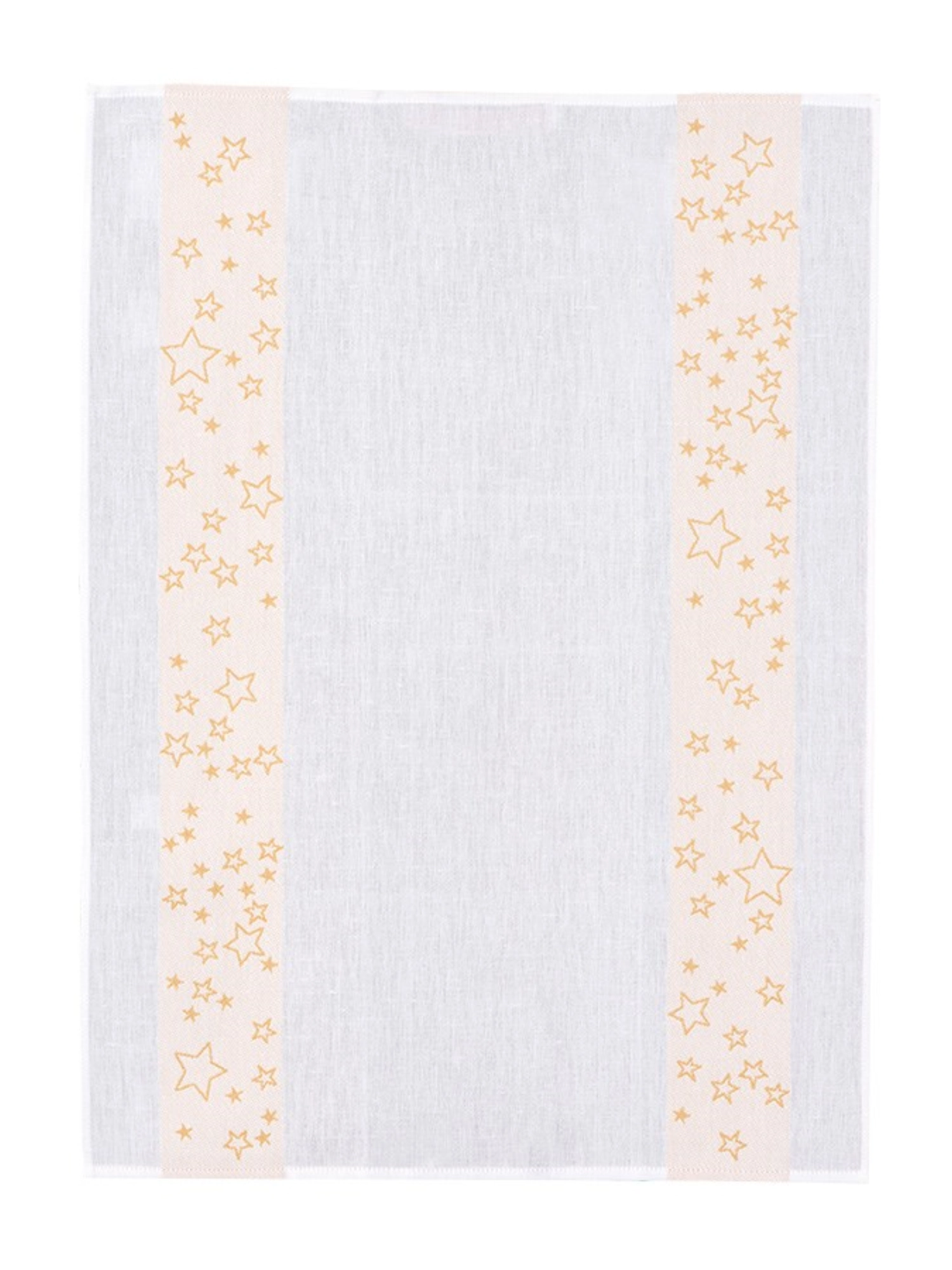 Küchentuch 50x70cm, goldgelb Bordüre Sterne