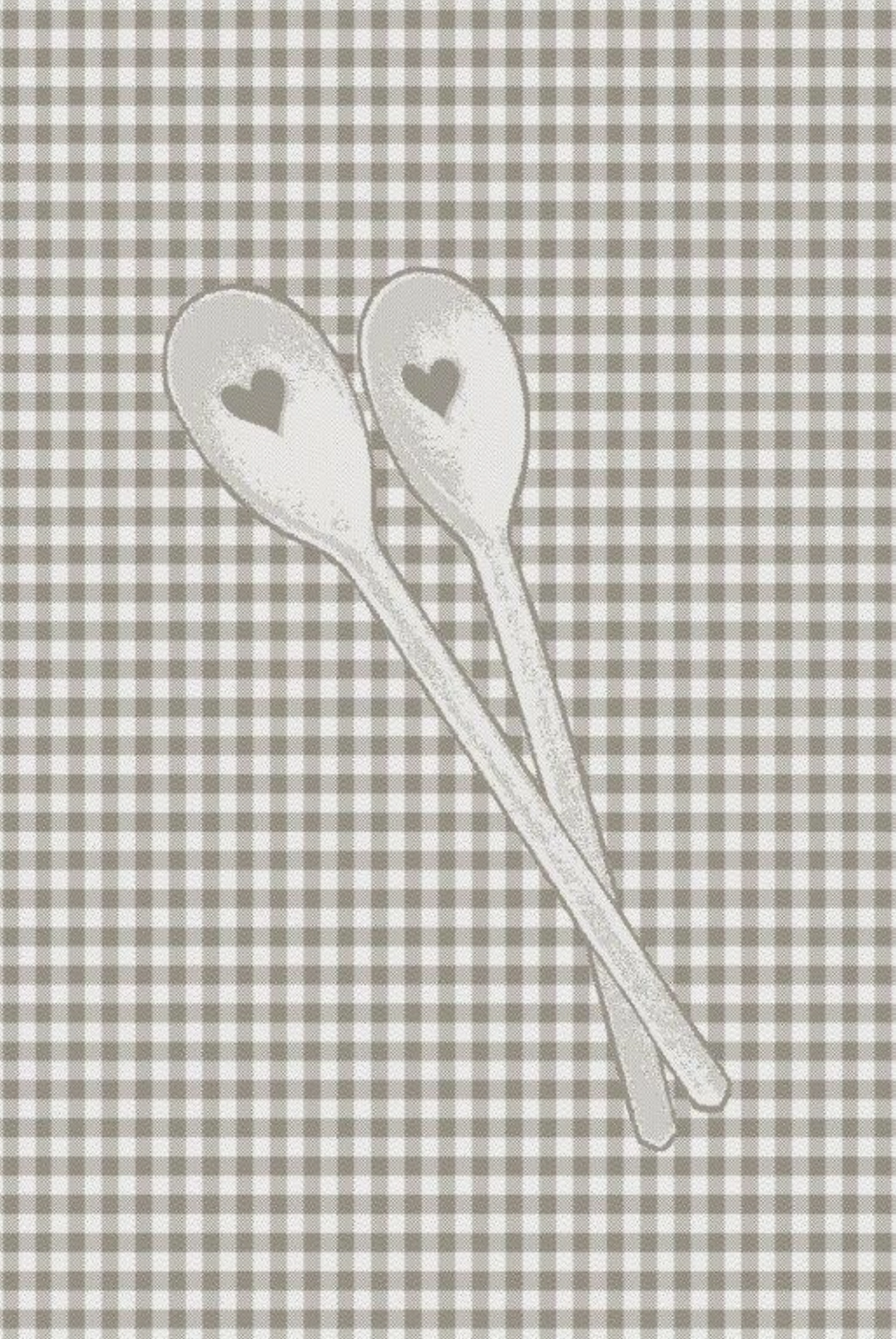 Torchon cuillère de cuisine 50x75 taupe