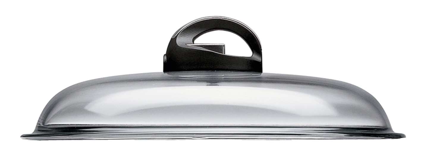 Couvercle en verre avec soupape de vapeur haut d24cm