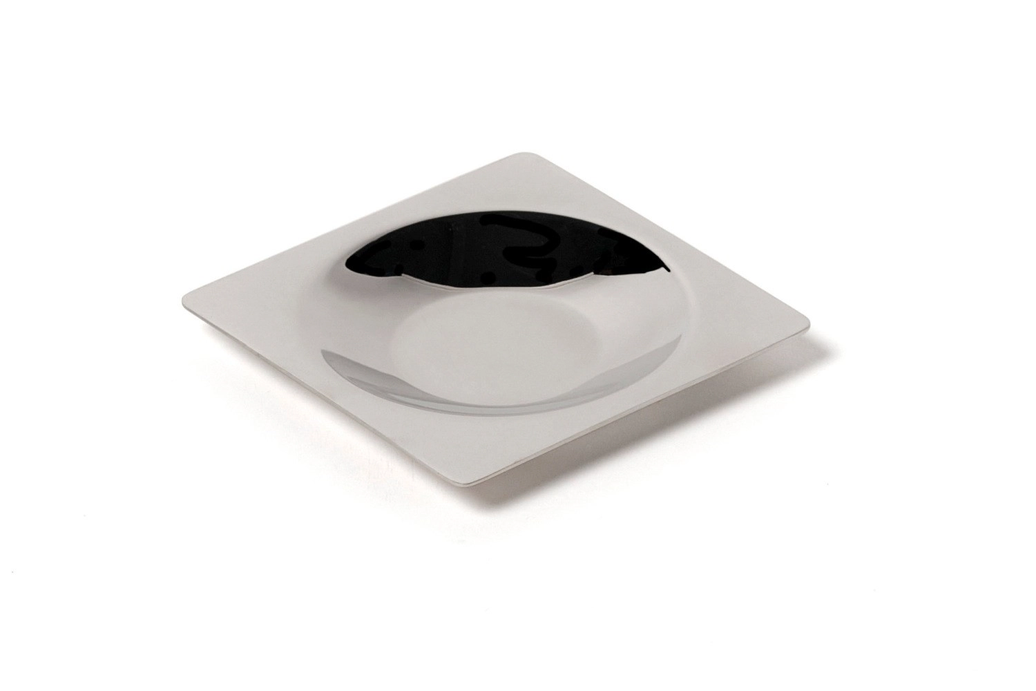 Lab Edelstahlteller,quadratisch, 1/4 Portion