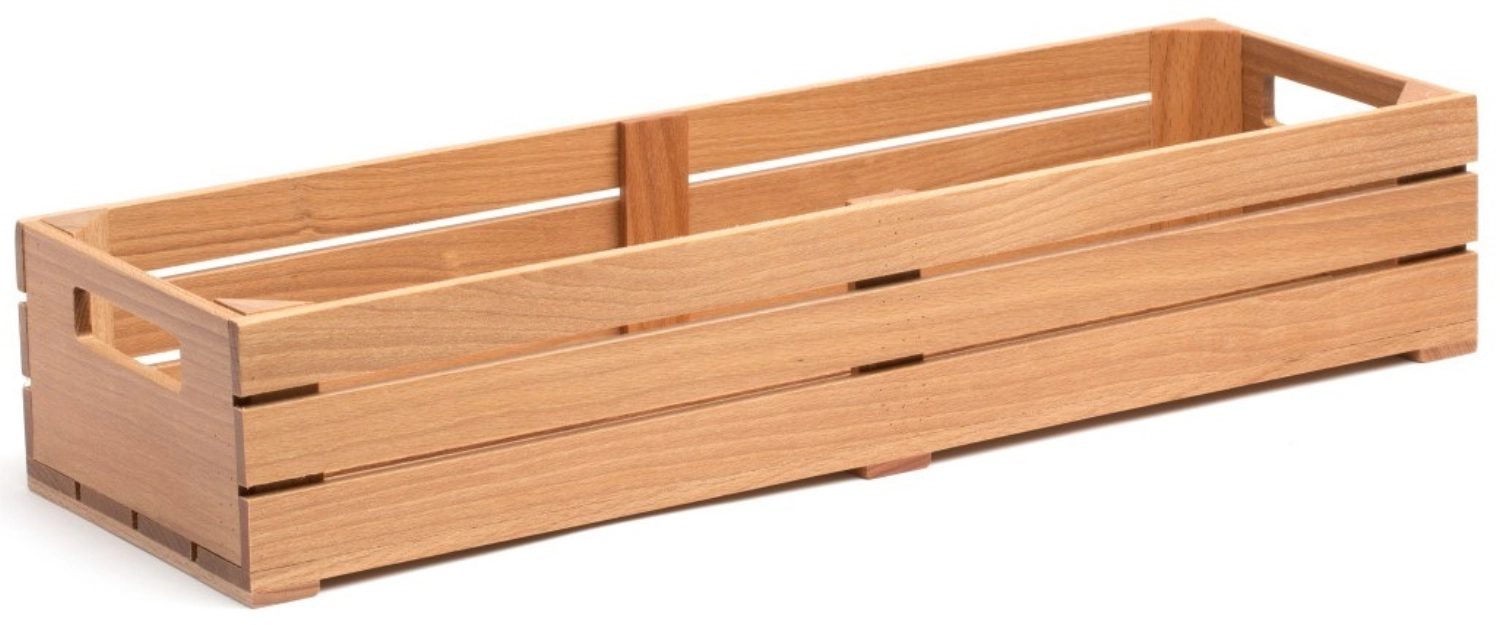 Boîte en bois p. récipients 2/4 GN