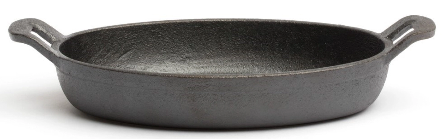 Poêle en fonte mini ovale 18x12.6cm h : 3.5cm