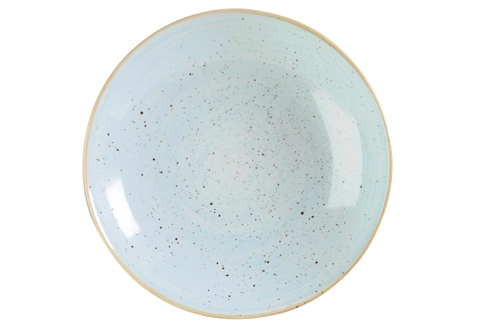 Stonecast duck egg blue coupe assiette creuse 31cm
