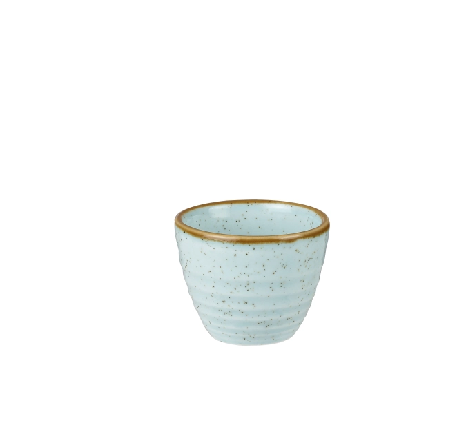 Stonecast duck egg blue tasse cannelée 5.7cl