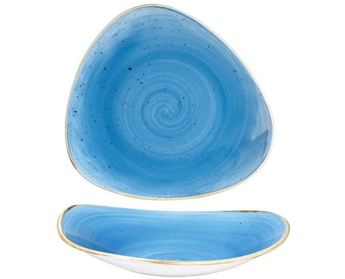 Bol triangle cornflower blue 23.5cm