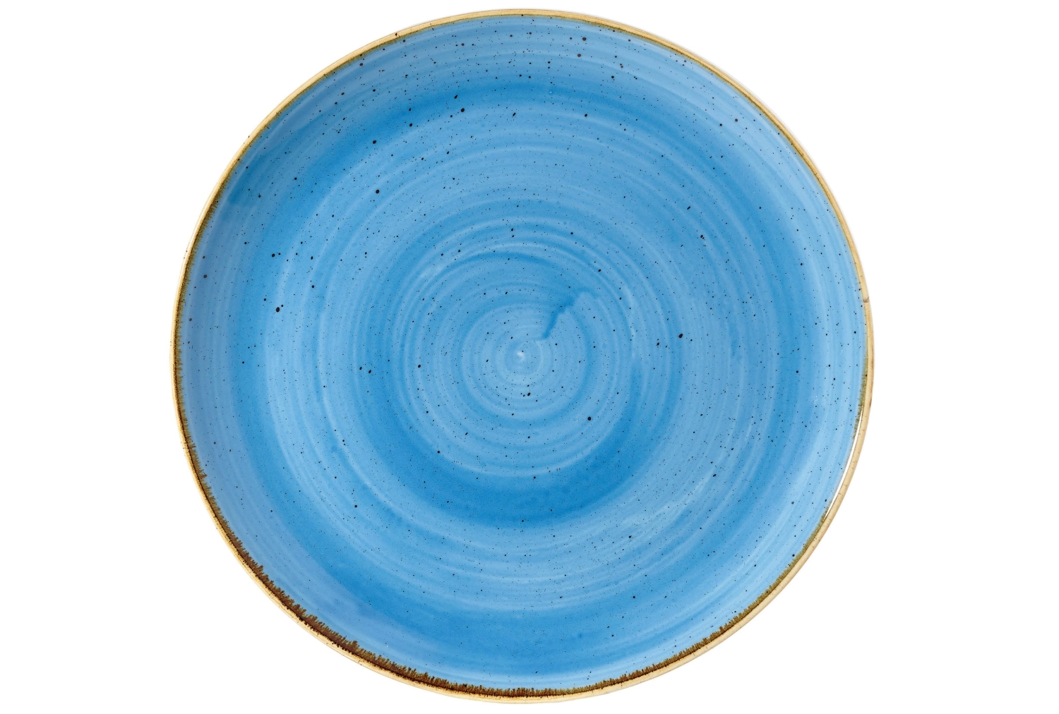Stonecast Cornflower Blue Coupe Teller flach