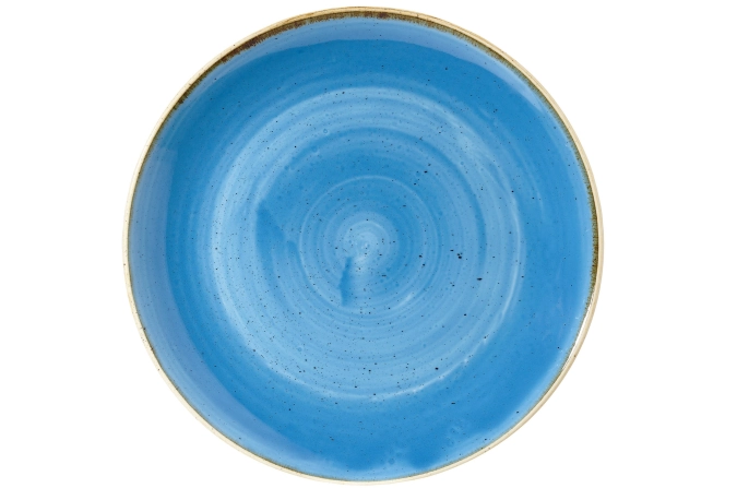 Stonecast cornflower blue coupe assiette creuse 31cm