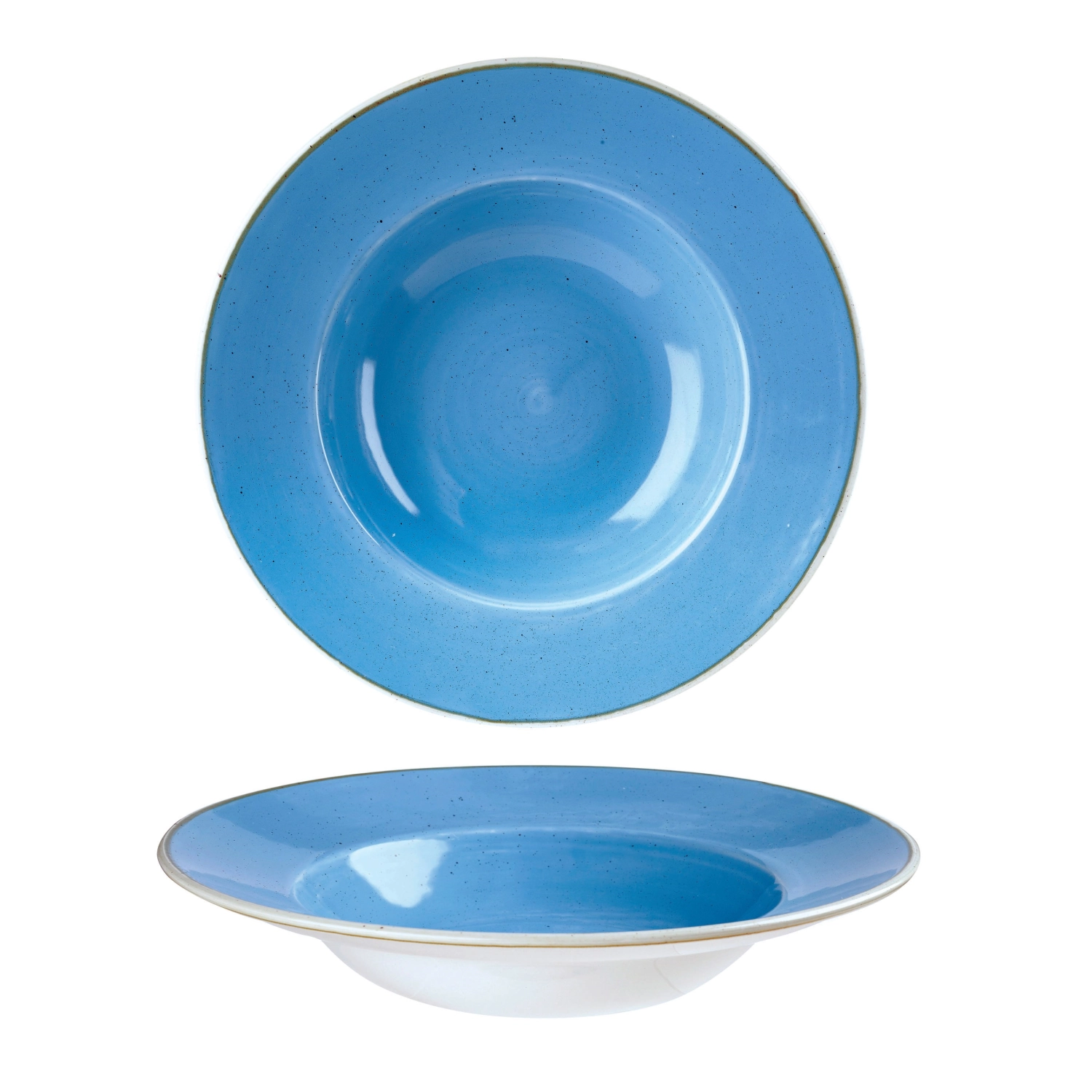 Assiette a pate avec bassin cornflower blue 28cm