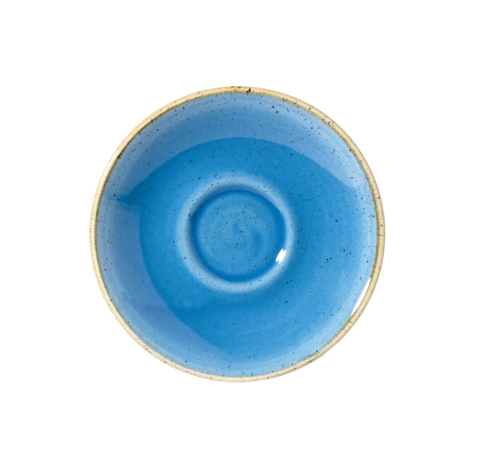 Stonecast cornflower blue soucoupe espresso 11.8cm