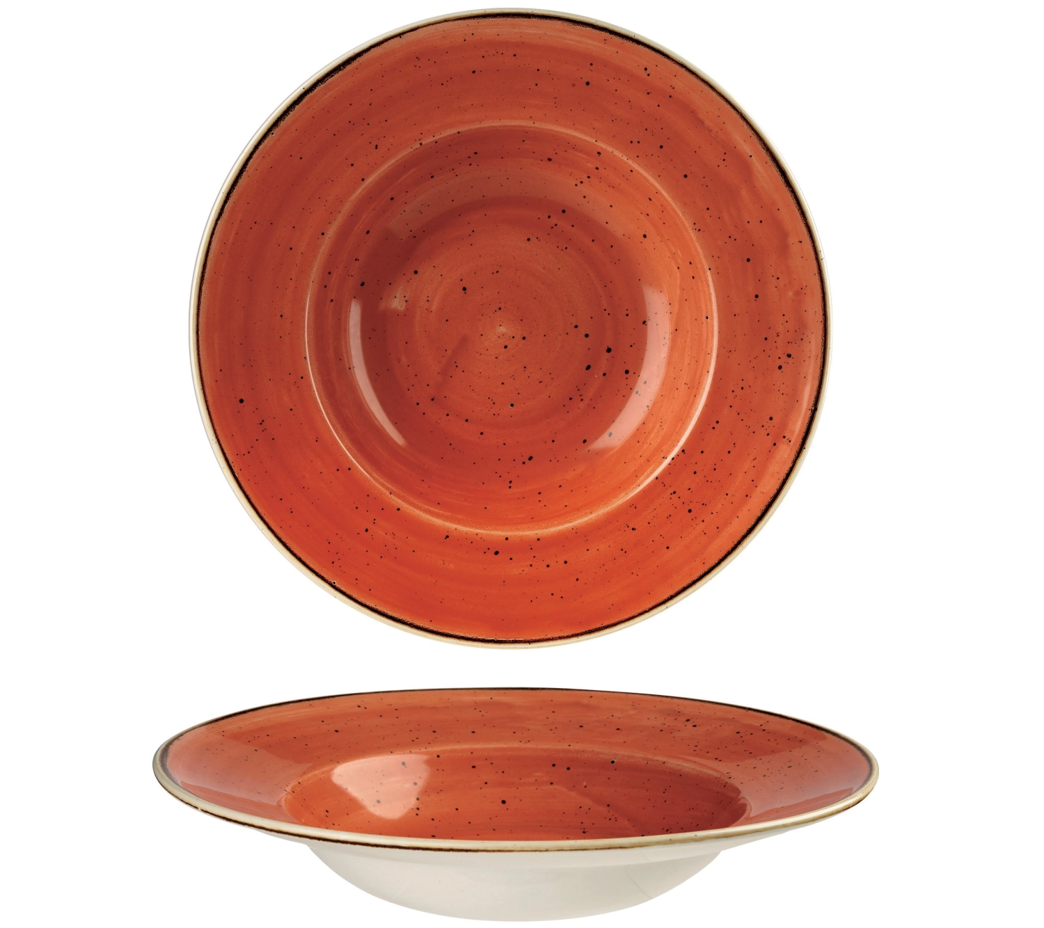 Assiette avec bassin spiced orange 24cm 28.4cl