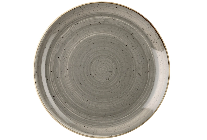 Stonecast Peppercorn Grey Coupe Teller flach