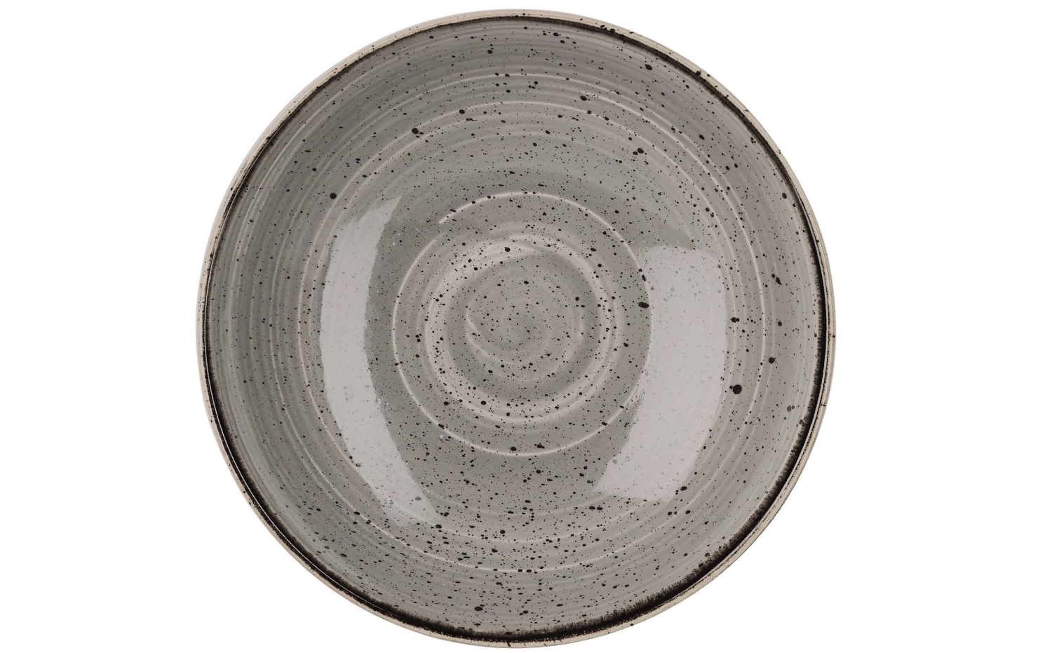 Assiette creuse peppercorn grey 18.2cm