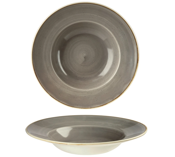 Assiette bassin avec aile grey 28cm 46.8cl