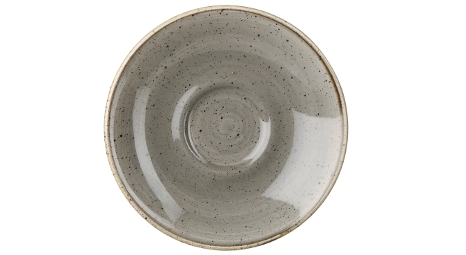 Stonecast peppercorn grey soucoupe à espresso 11.8cm