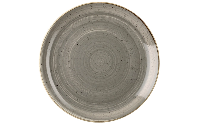 Stonecast Peppercorn Grey Coupe Teller flach