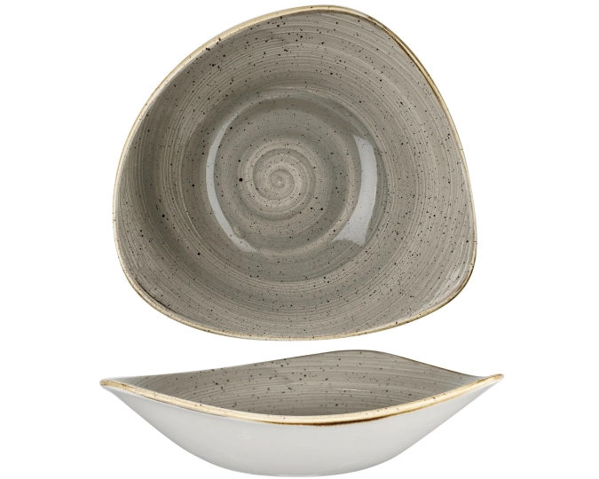 Bol triangle grey 25.3cm 60cl