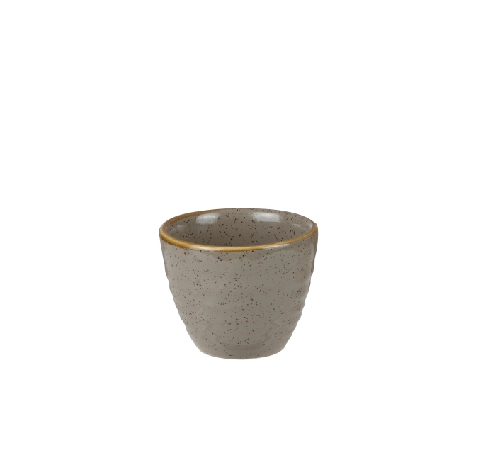 Stonecast peppercorn grey gobelet cannelé 5.7cl