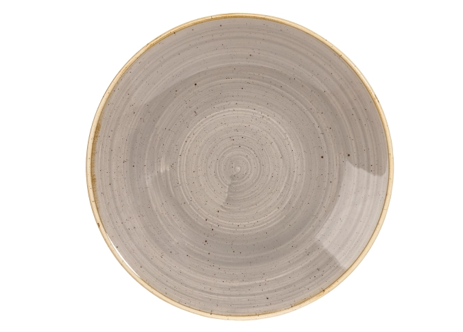 Stonecast peppercorn grey coupe assiette creuse 25.5cm