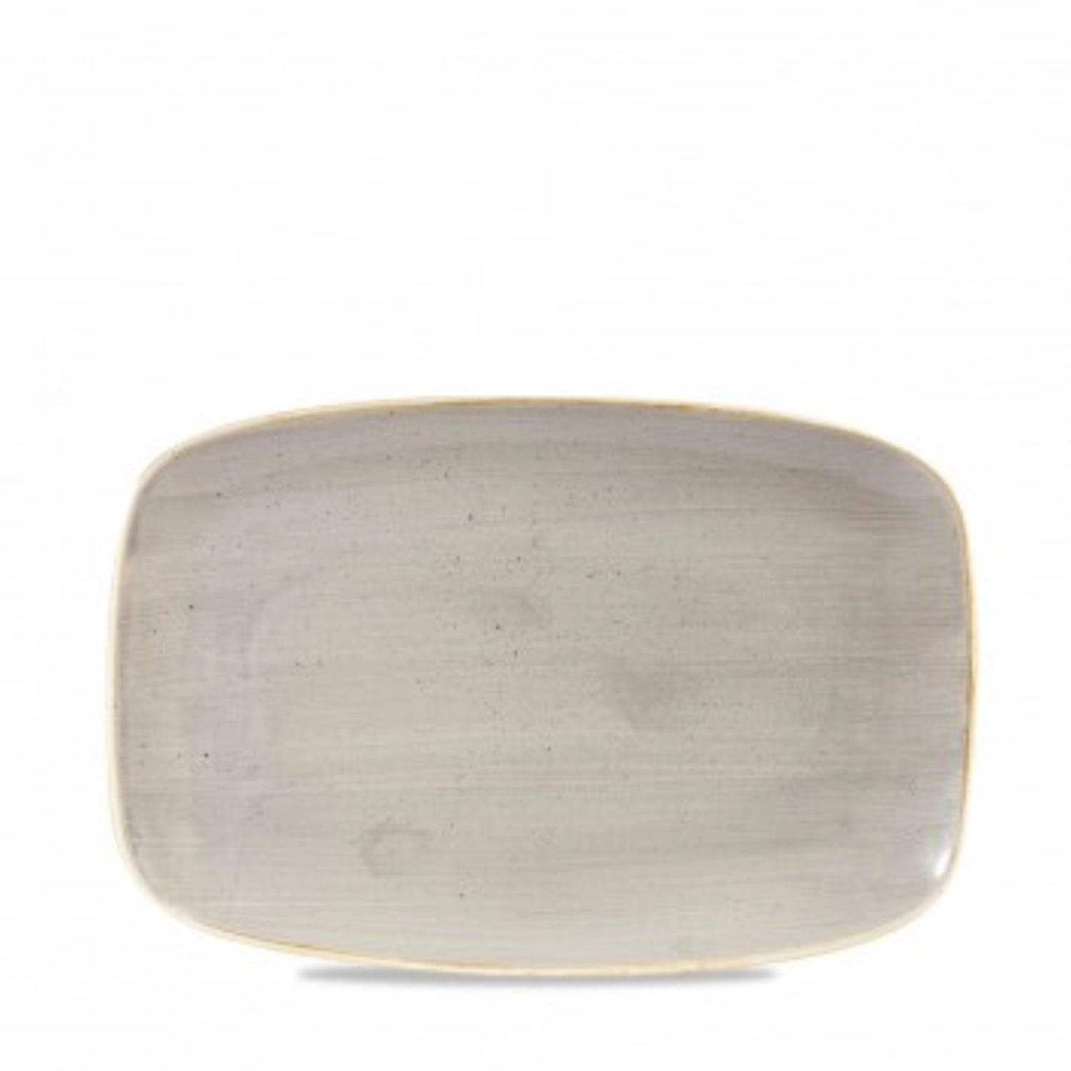 Assiette oblong plate grey