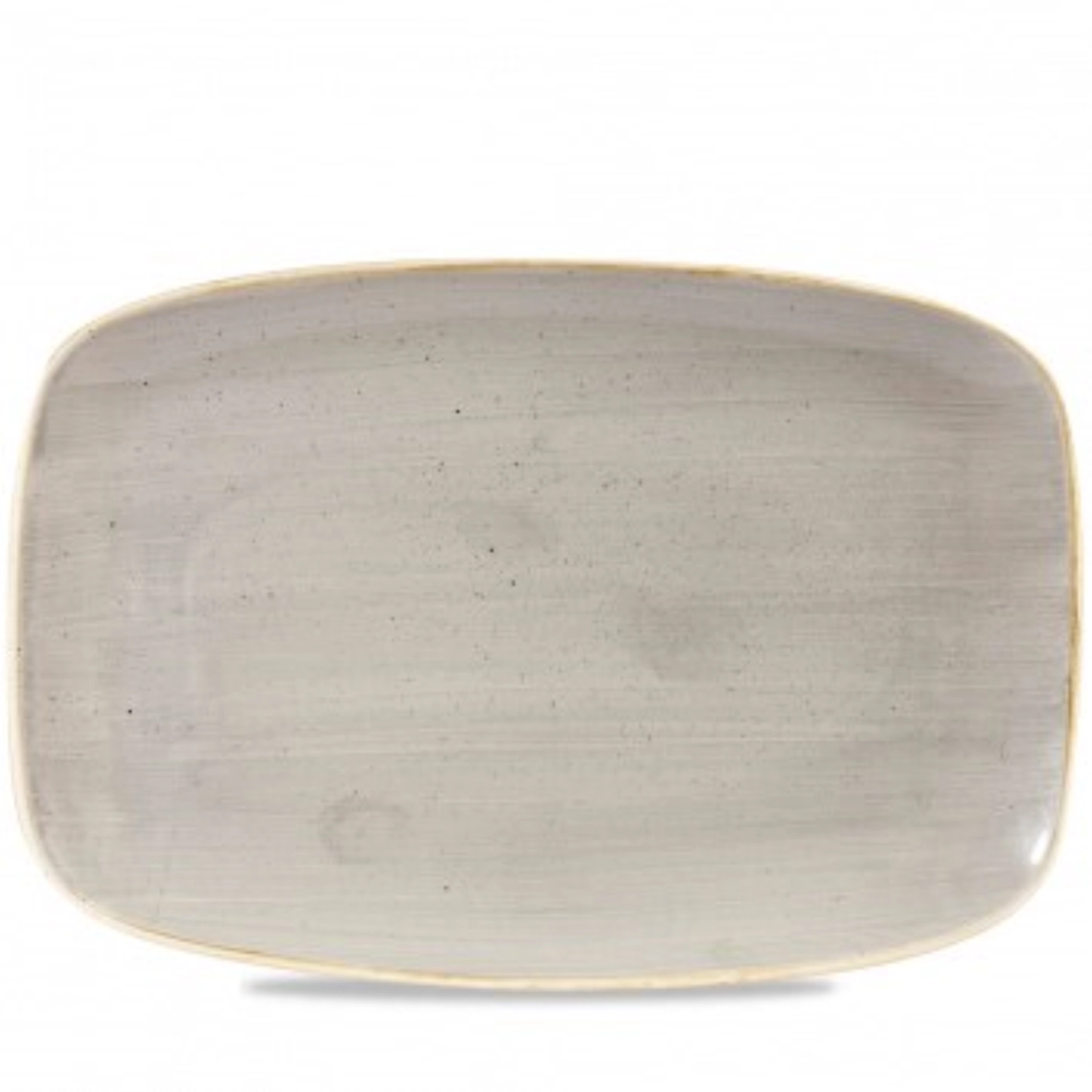 Assiette rectangulaire chefs oblong grey 34.4cm x 23.4cm